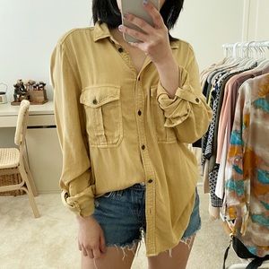 Boyfriend Fit Button Down Top